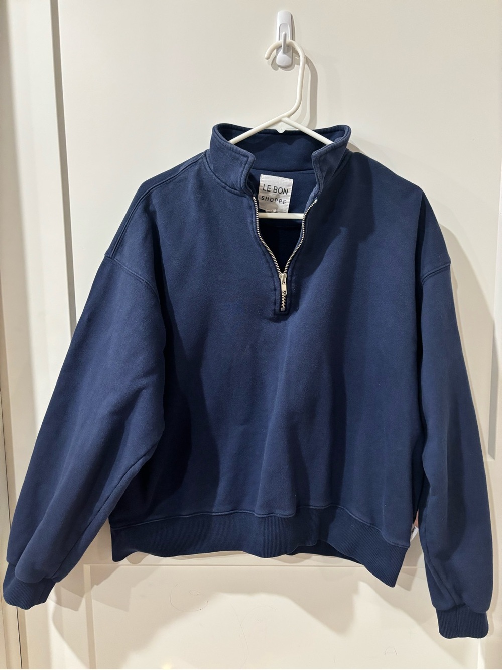 Le Bon Shoppe quarter zip, size M/L